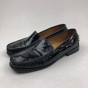 Patent Leather Loafers Driving Shoes